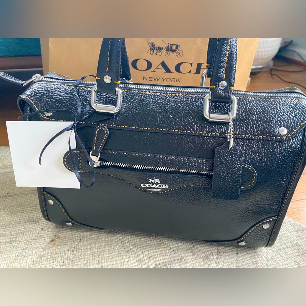 New coach black bag